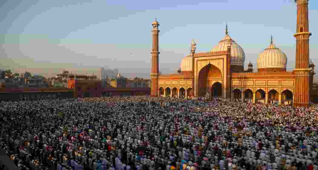 Devotees gather at Delhi’s Jama Masjid for Eid-ul-Fitr prayers, marking the end of Ramzan with faith, gratitude, and celebration as India unites in festivity and reflection. Devotees gather at Delhi’s Jama Masjid for Eid-ul-Fitr prayers, marking the end of Ramzan with faith, gratitude, and celebration as India unites in festivity and reflection.