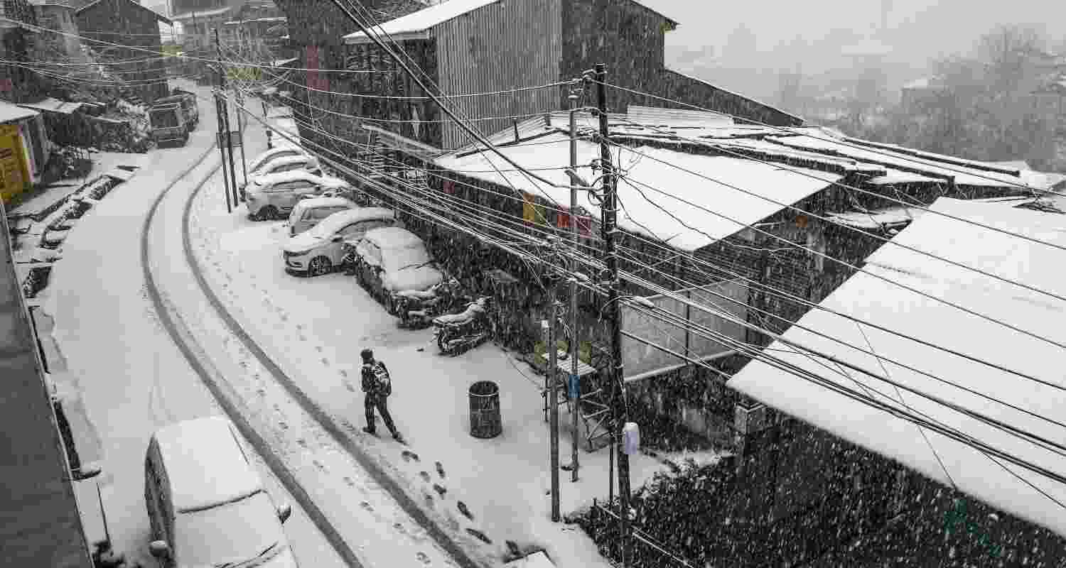 Jammu and Kashmir was cloaked in a white blanket of snow on Friday after the season’s first snowfall, long awaited by residents of the Valley Jammu and Kashmir was cloaked in a white blanket of snow on Friday after the season’s first snowfall, long awaited by residents of the Valley
