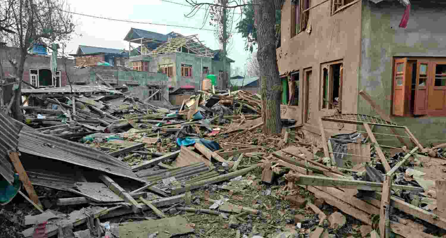 The demolition was carried out during the intervening night of Thursday and Friday, security forces said