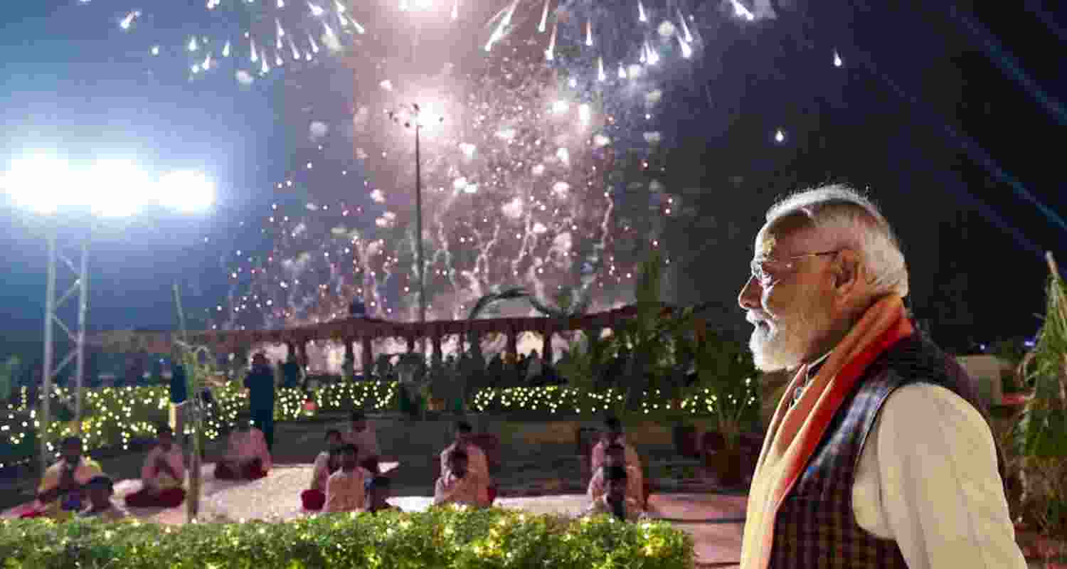 The show, which lasted nearly 15 minutes, also showcased the destruction faced by the historic temple in Gujarat’s Gir Somnath district over the past centuries. It was executed by BotLab, an IIT Delhi-incubated tech company, which earlier organised drone shows on various landmark occasions, including in Ayodhya in January 2024, when the ‘Pran Pratishtha’ of the Ram temple was held