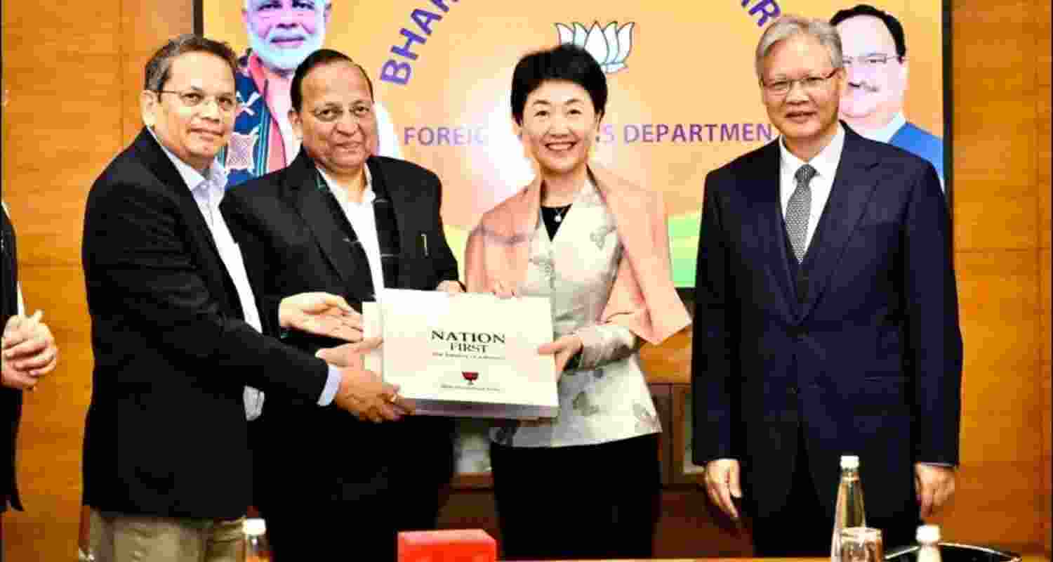 However, the meeting was met with criticism by the Opposition, with Congress leader, Supriya Shrinate, taking a jibe at the BJP, saying that while “China settles villages in Arunachal Pradesh”, hugs were being exchanged here