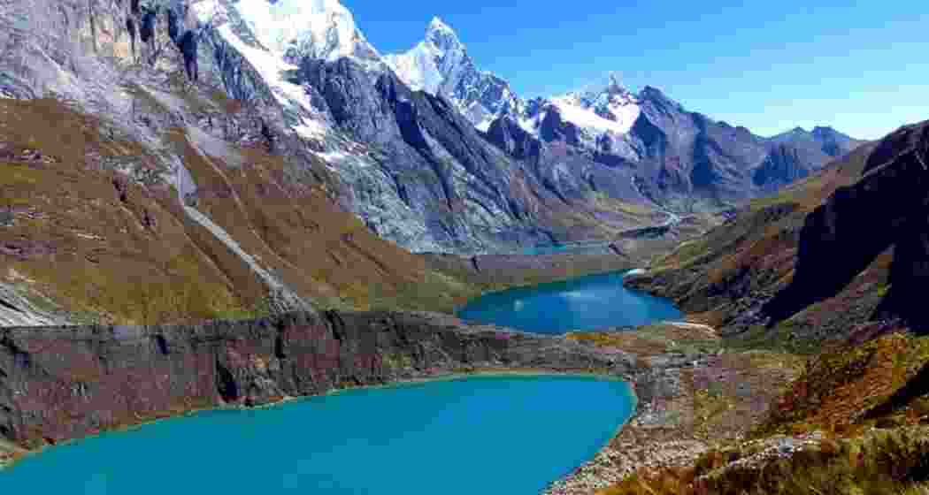 A high-altitude glacial lake in the Eastern Himalayas.