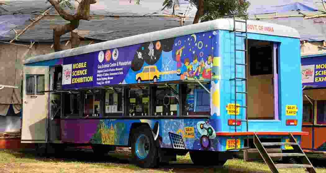 The mobile ‘Taare Zameen Par’ digital planetarium in Goa. 