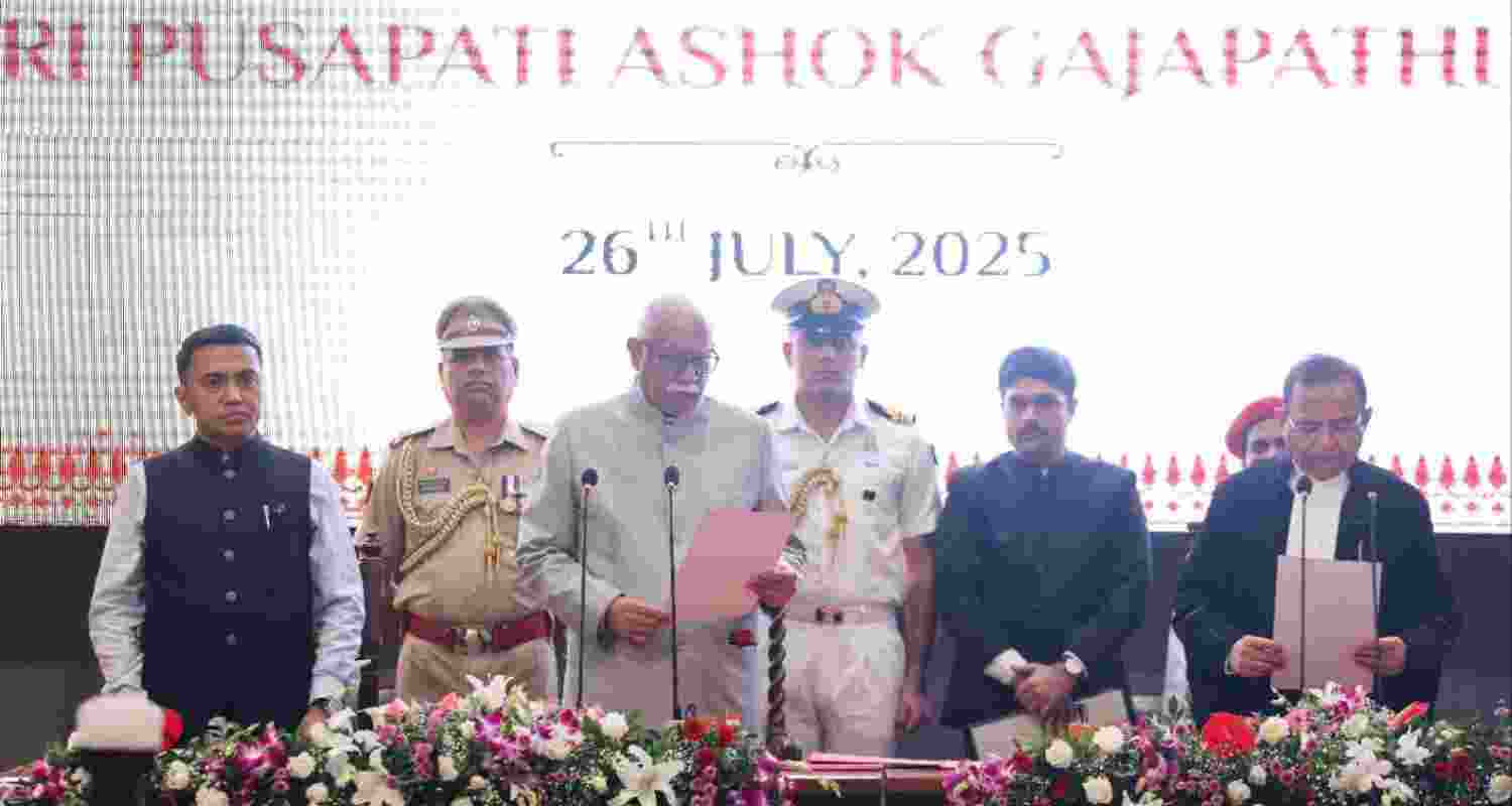 Ashok Gajapathi Raju takes oath as Goa Governor