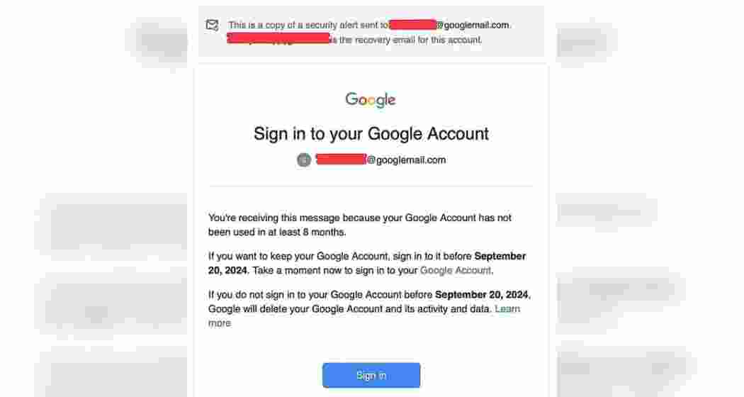 Google warns users: Inactive accounts face deletion for enhanced security.