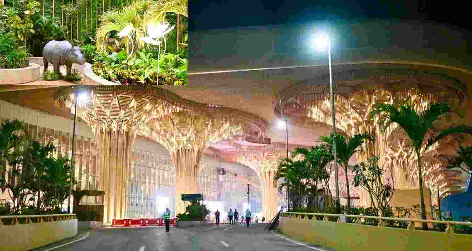 Glimpses of the new terminal building at Lokapriya Gopinath Bardoloi International Airport. 