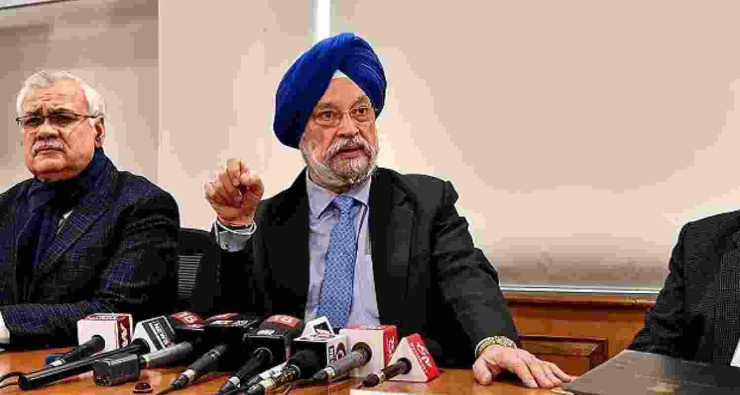 Union Minister Hardeep Singh Puri.