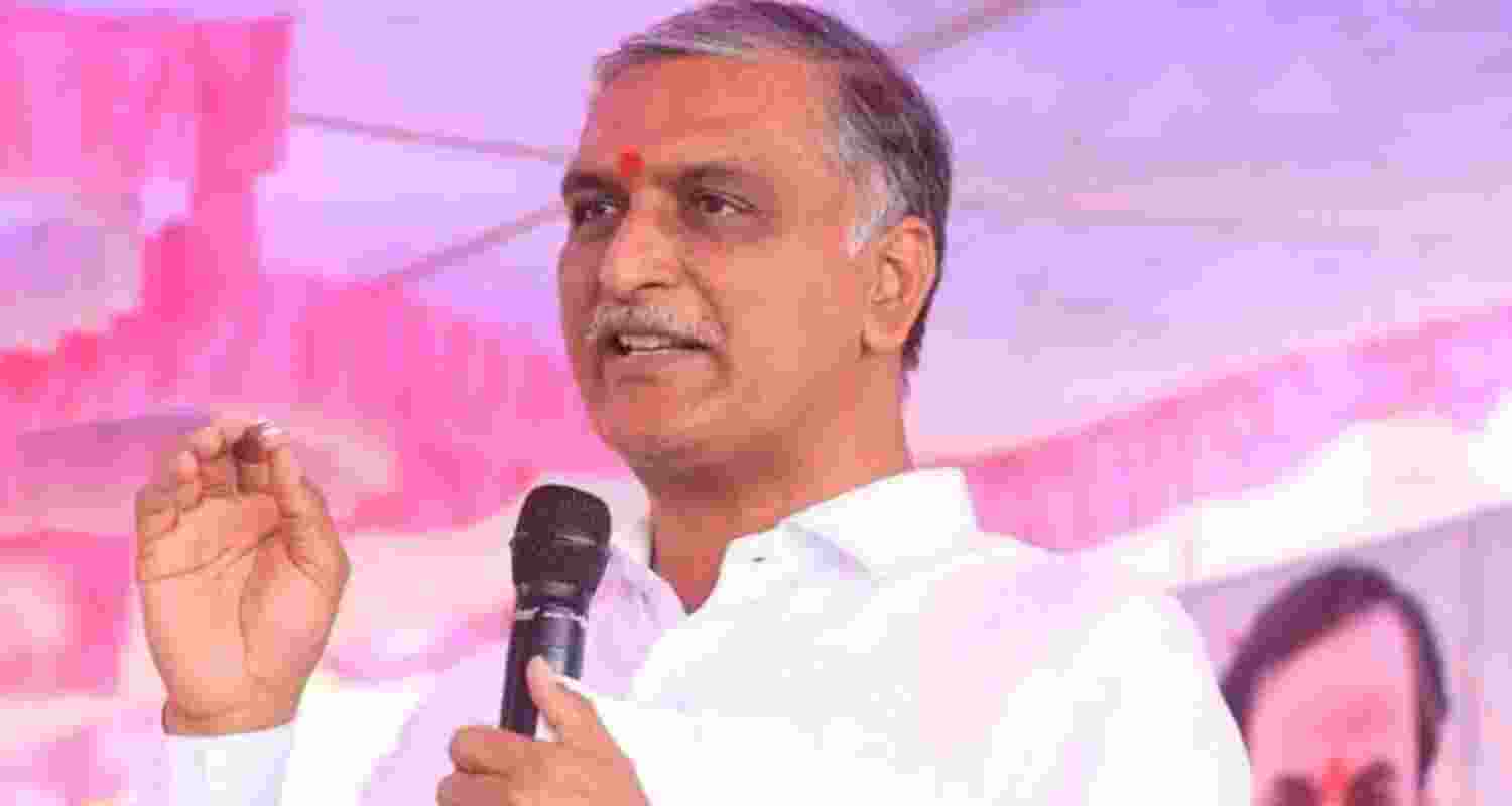 Bharat Rashtra Samithi leader and former minister T Harish Rao. 