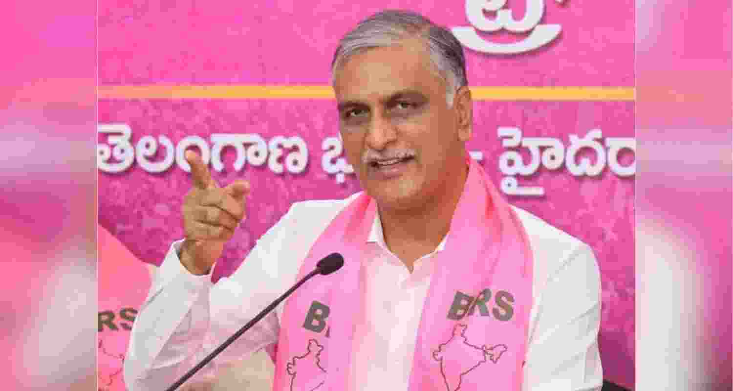 Former Minister and Bharat Rashtra Samithi MLA T Harish Rao.