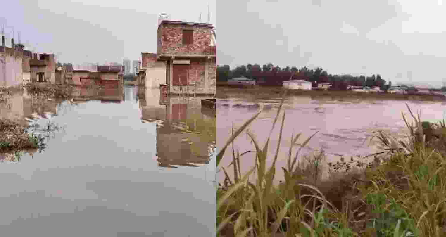 Haryana: Som river in spate after heavy rains; flood risk rises