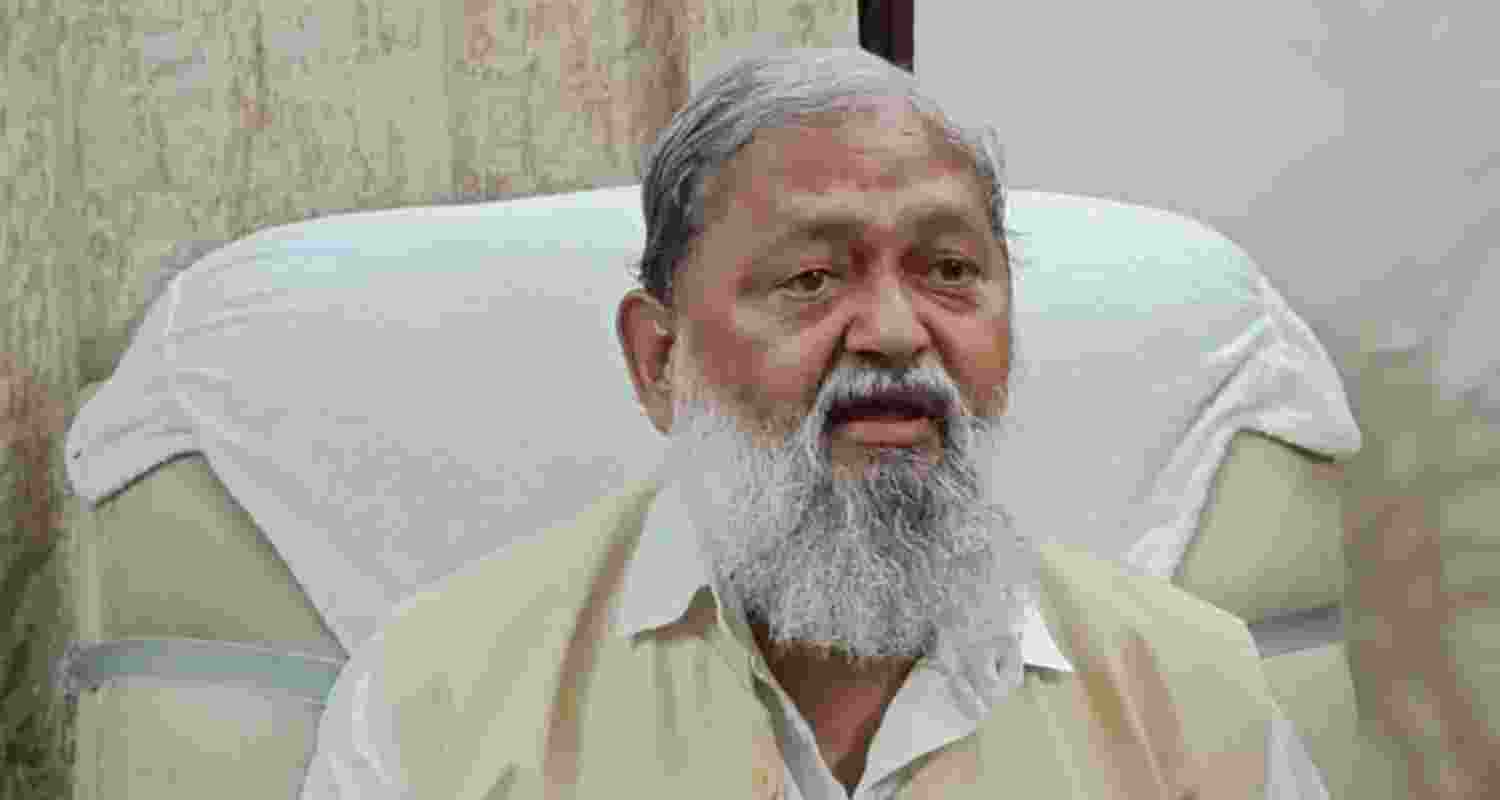 Haryana minister Anil Vij. Haryana minister Anil Vij.