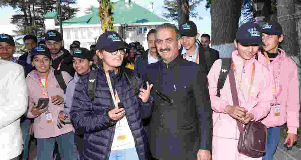 Himachal Pradesh Chief Minister Sukhvinder Singh Sukhu sent off 50 talented students for an 11-day academic tour to Cambodia and Singapore. Himachal Pradesh Chief Minister Sukhvinder Singh Sukhu sent off 50 talented students for an 11-day academic tour to Cambodia and Singapore.
