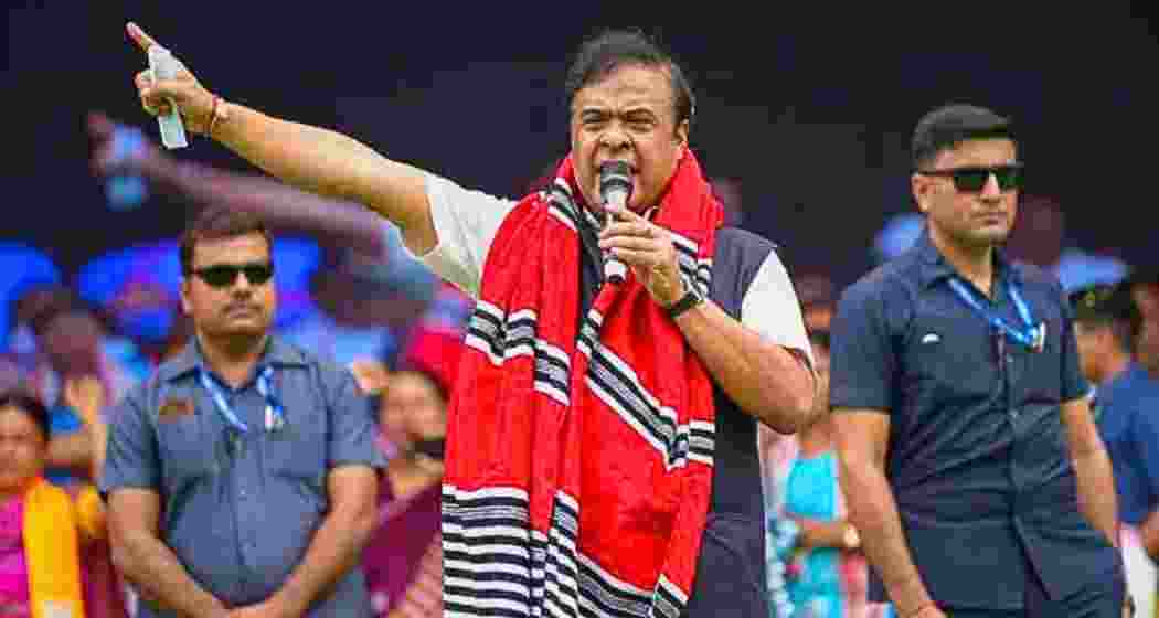 File photo of Assam Chief Minister Himanta Biswa Sarma addressing a gathering. 