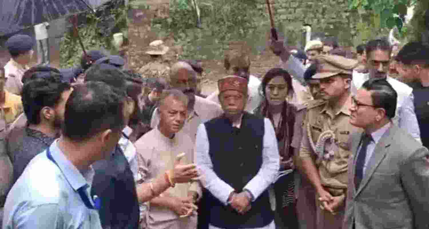 Himachal Guv visits disaster-hit areas, distributes relief aid