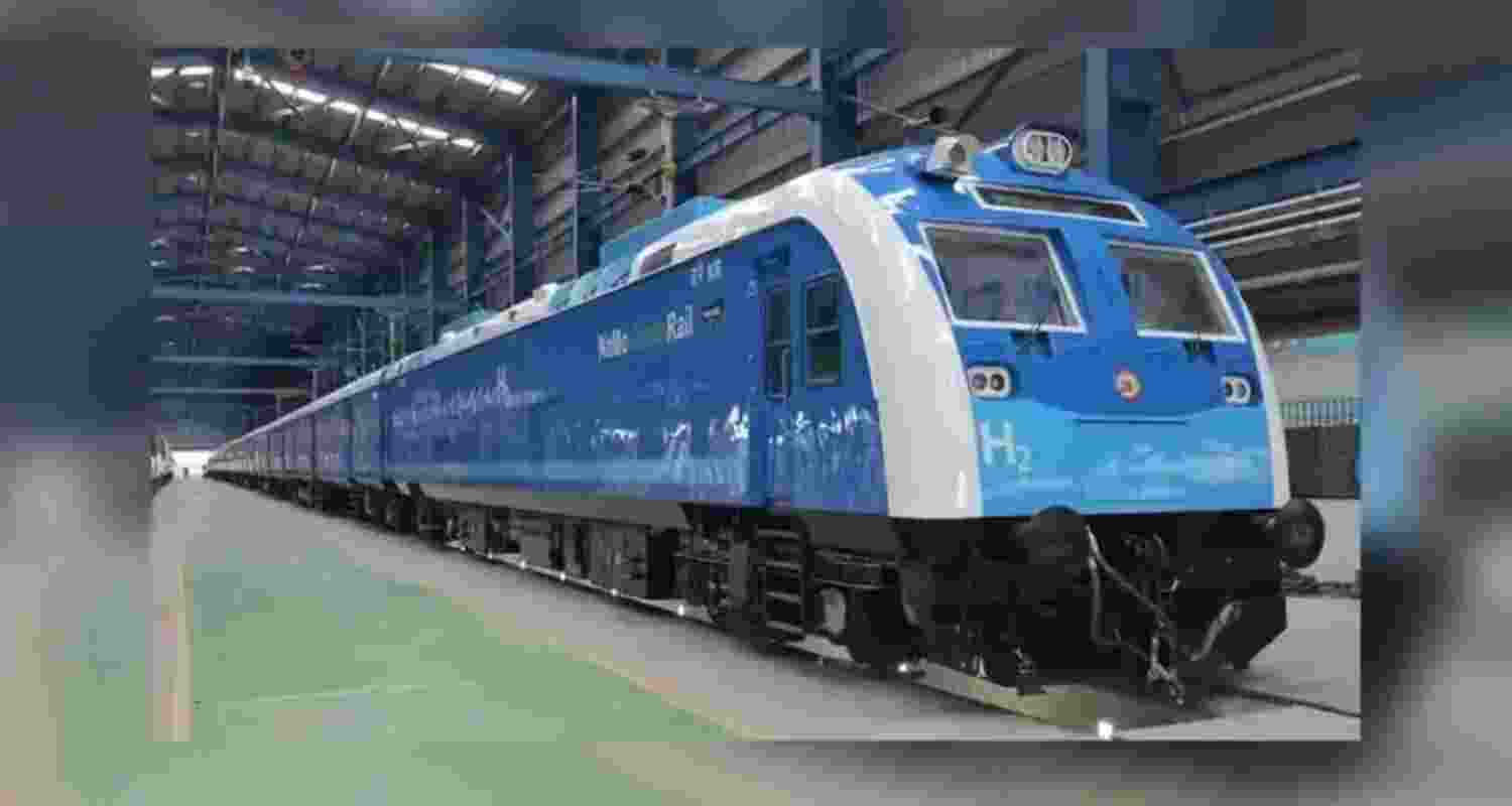 Hydrogen-powered train.