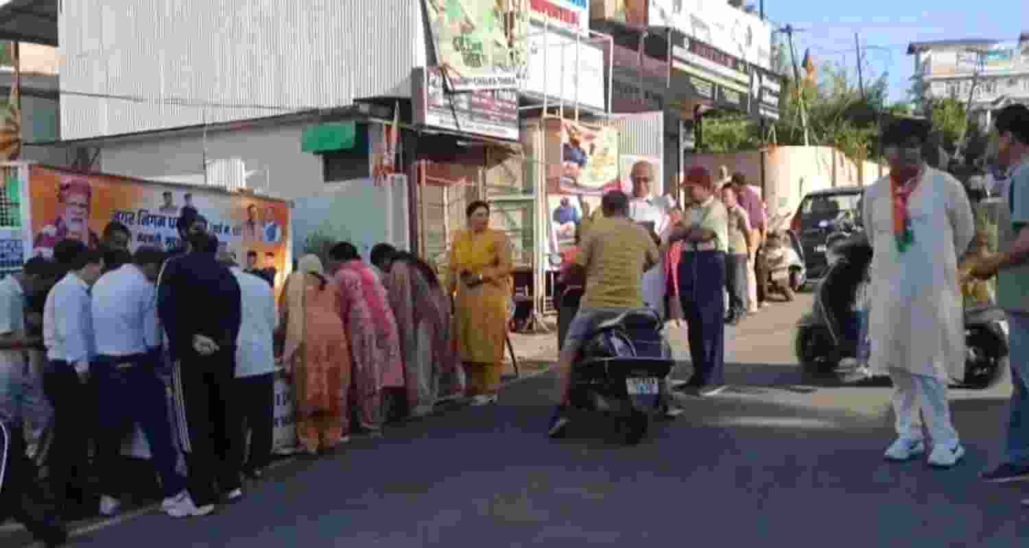 Polling underway for 51 urban local bodies in Himachal Pradesh, including four municipal corporations, with brisk voter turnout reported.
