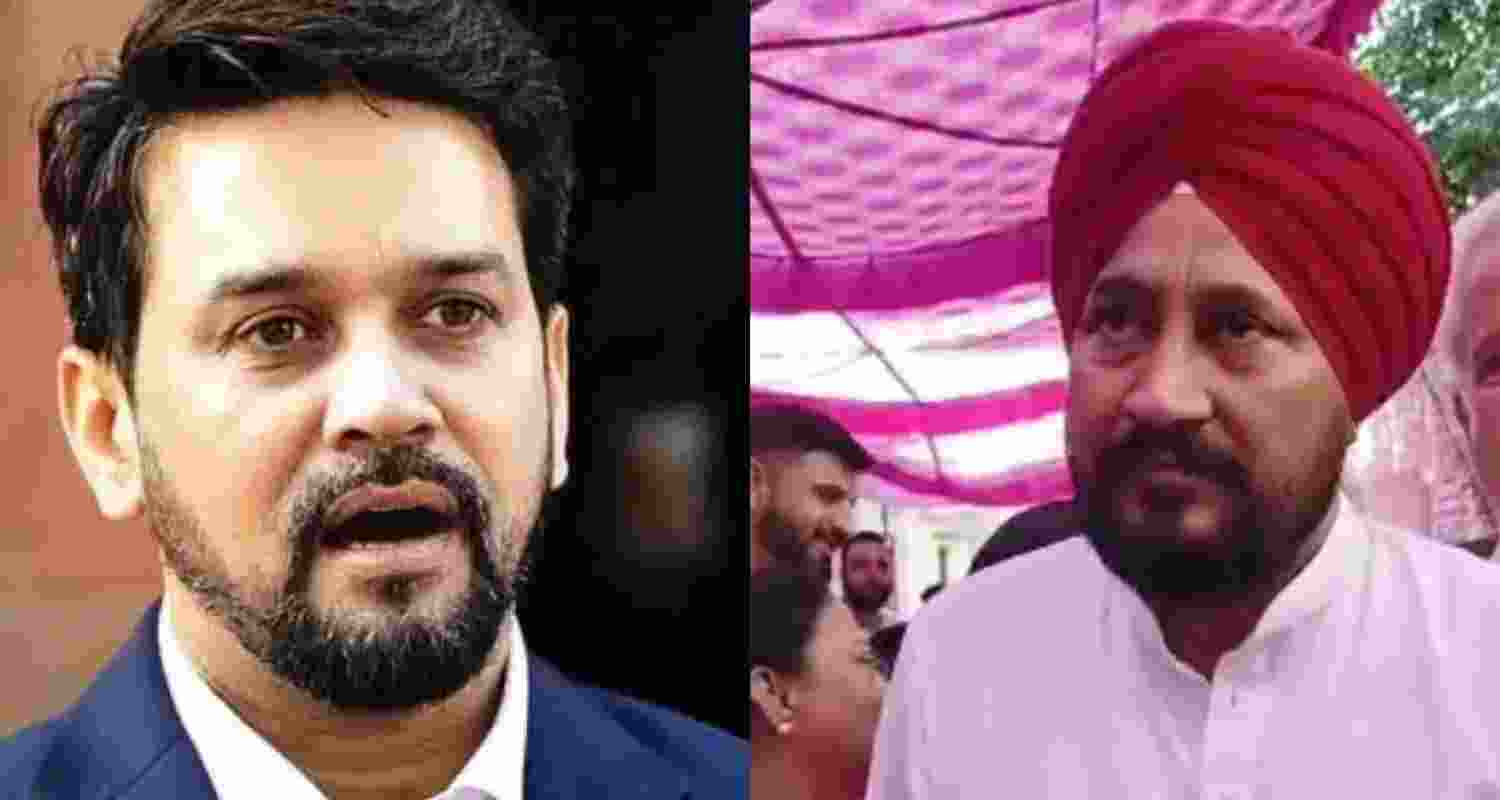 BJP Leader Anurag Thakur Condemns Channi's "Pre-planned" Attack Claim on Poonch. BJP Leader Anurag Thakur Condemns Channi's "Pre-planned" Attack Claim on Poonch.