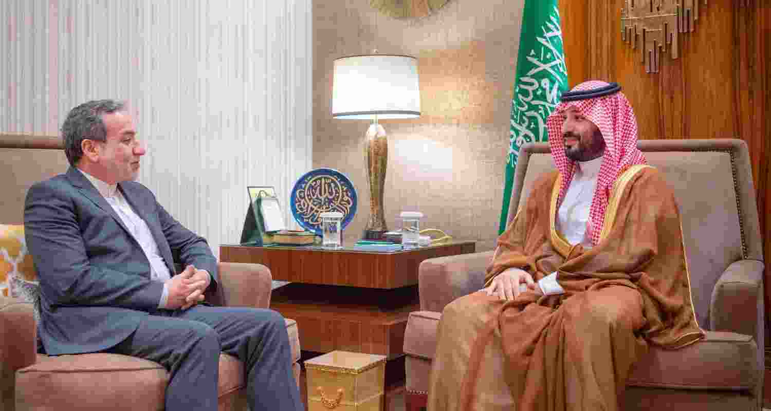 Saudi Crown Prince Meets Iranian FM to Discuss Relations. Image X.