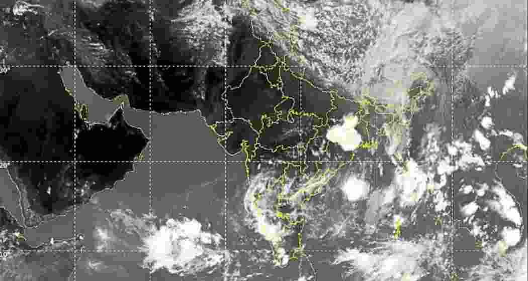 Dark monsoon clouds gather over the Arabian Sea as the southwest monsoon advances further towards the Indian mainland. (Image: IMD)