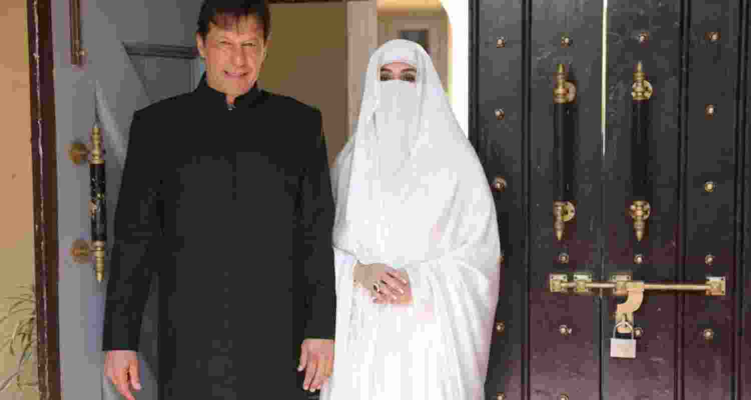 Imran Khan and Bushra Bibi. Image via X. Imran Khan and Bushra Bibi. Image via X.