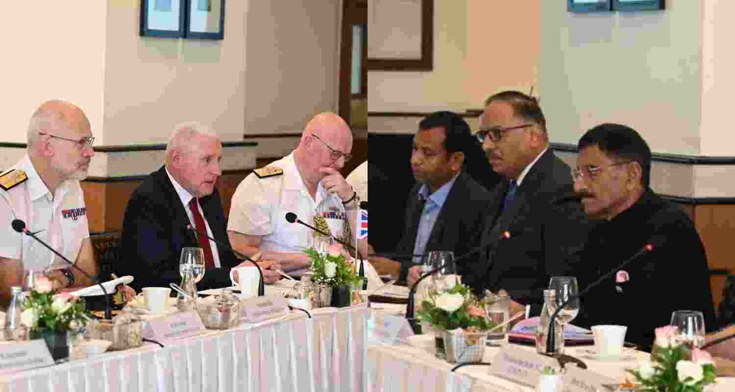 India and UK reviewed defence ties as MoS Defence Sanjay Seth met UK Minister Vernon Coaker. 