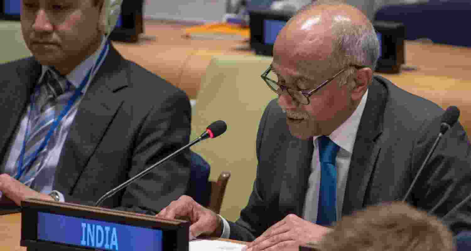 India's Permanent Representative to the UN, Ambassador Harish Parvathaneni. 