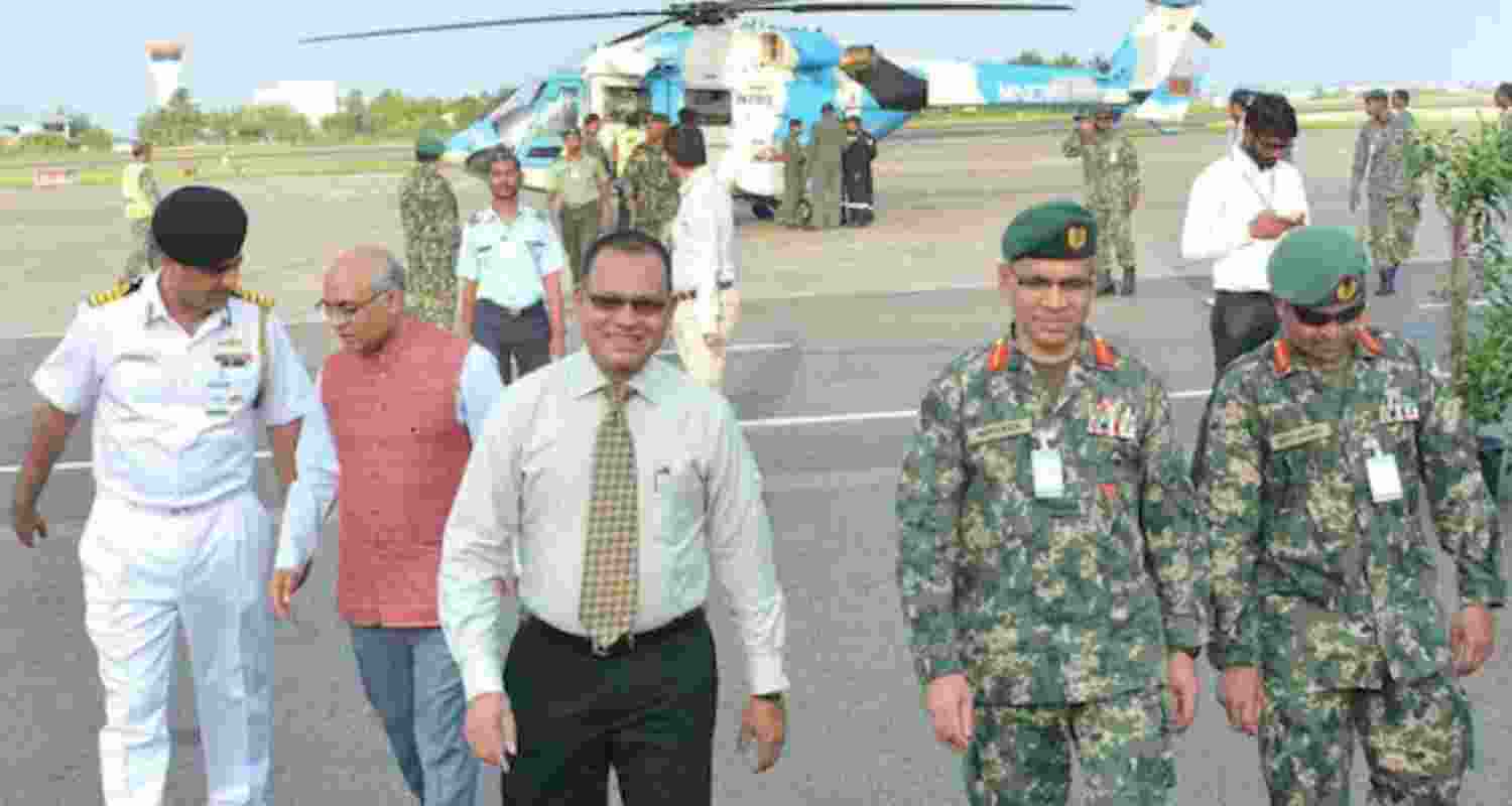 Indian soldiers in the Maldives. File Photo. Indian soldiers in the Maldives. File Photo.