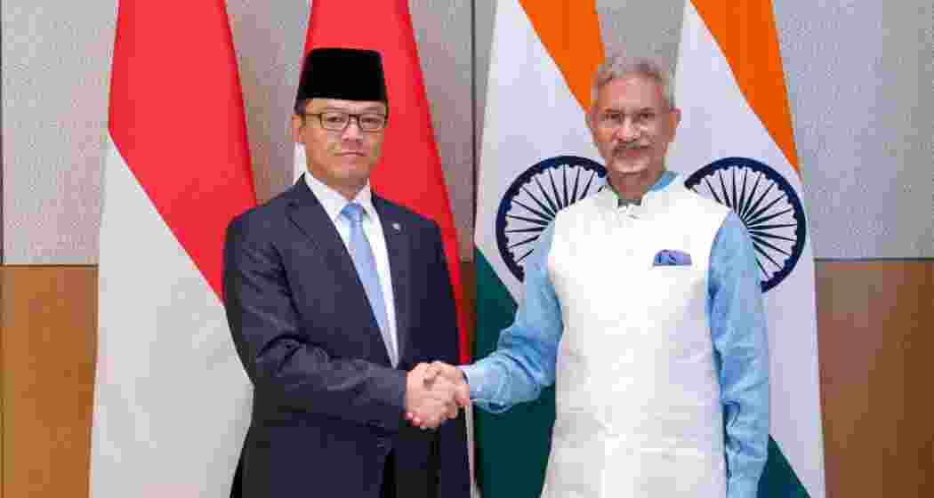 External Affairs Minister S. Jaishankar and Indonesian Foreign Minister Sugiono during the 8th India-Indonesia Joint Commission Meeting in New Delhi on Sunday. 