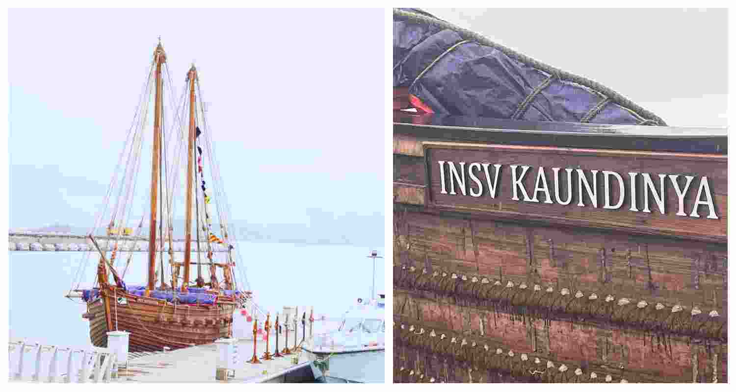 Indian Navy inducts traditionally-built ship as INSV Kaundinya
