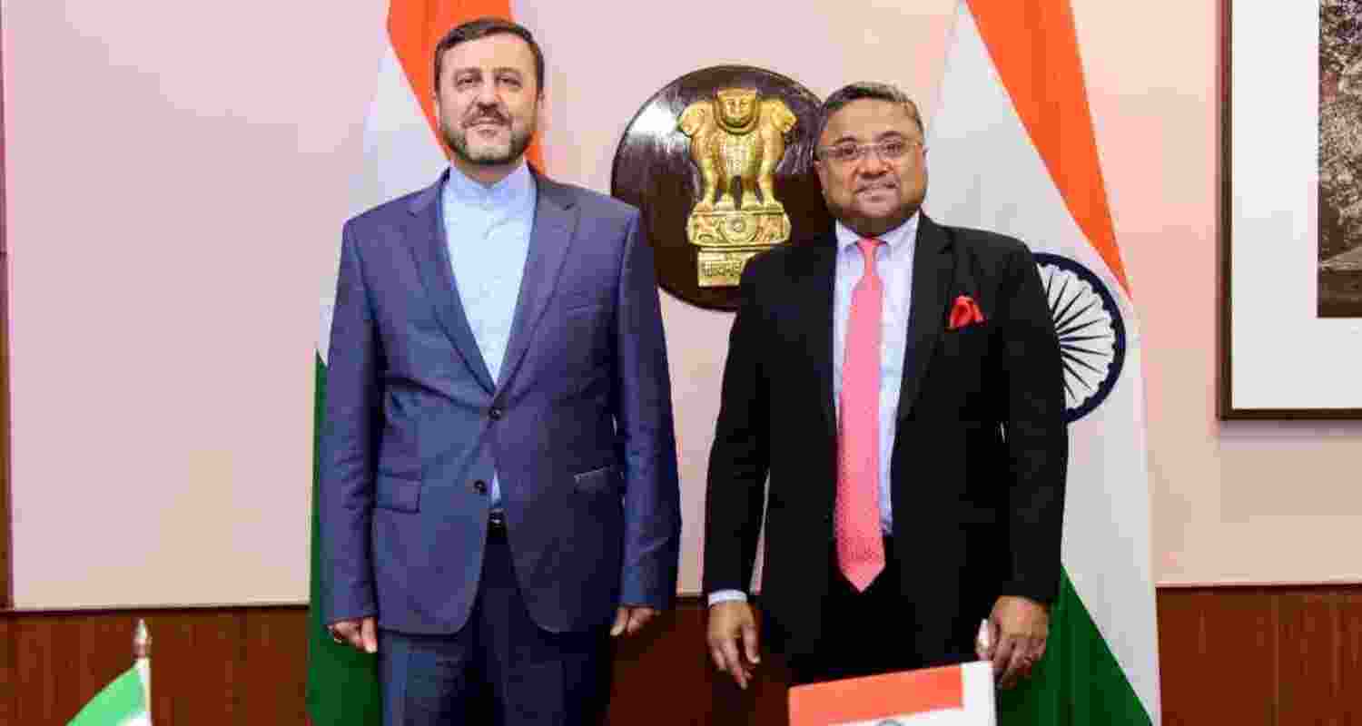 MEA Secretary Sibi George met Iran’s Deputy FM Kazem Gharibabadi ahead of the BRICS Foreign Ministers’ Meeting in New Delhi.