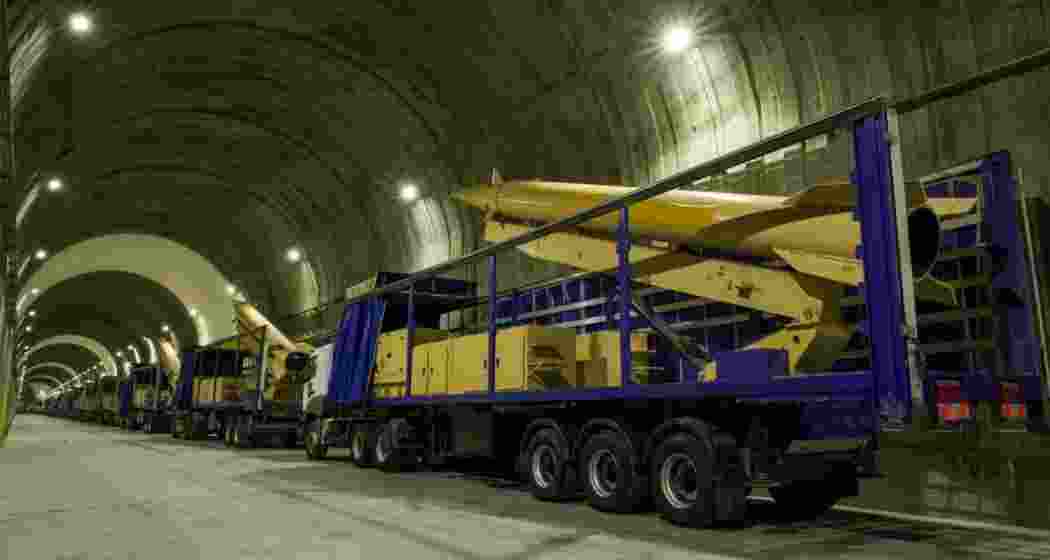 Iran’s Revolutionary Guard Corps unveils underground missile complex, showcasing advanced weaponry amid heightened tensions following US President Donald Trump’s threat of an unprecedented bombing campaign over the nuclear deal.