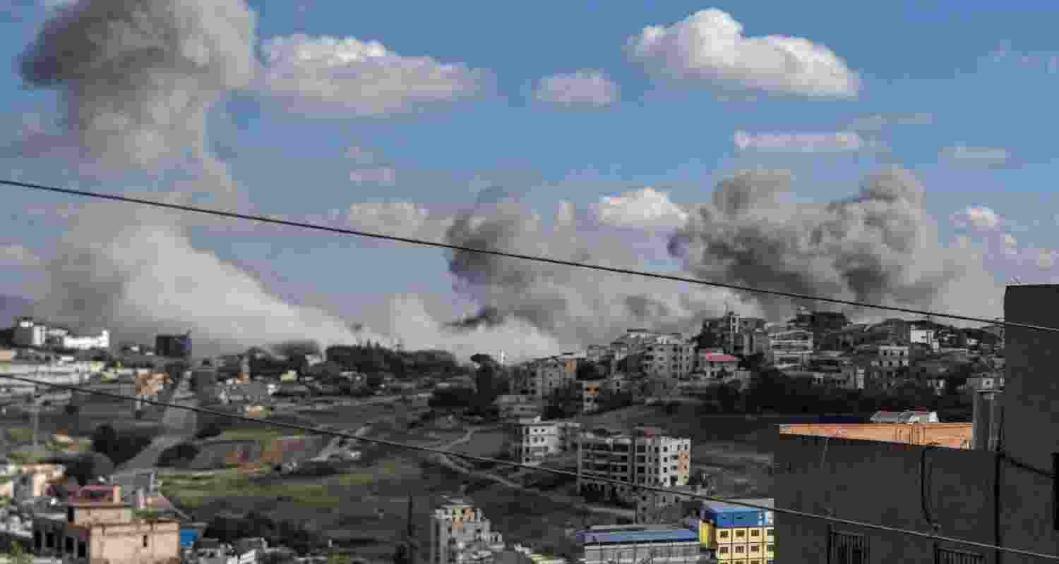 Israeli airstrikes in eastern Lebanon killed 12 as tensions with Hezbollah escalated ahead of planned Israel-Lebanon talks.