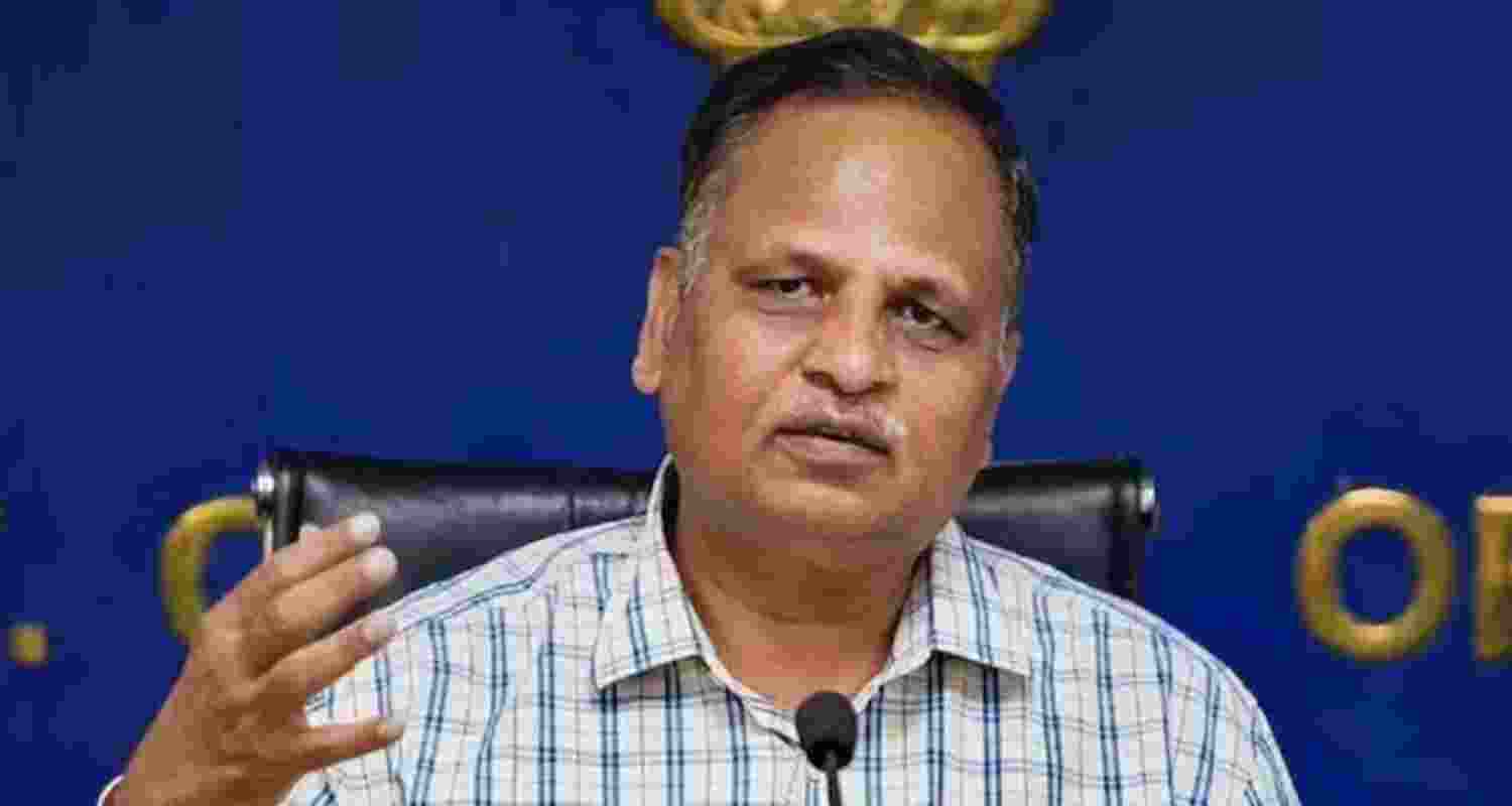 File photo of former Delhi minister Satyendra Jain.