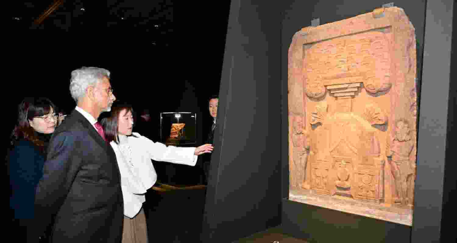 S Jaishankar visiting the national museum of Korea. S Jaishankar visiting the national museum of Korea.