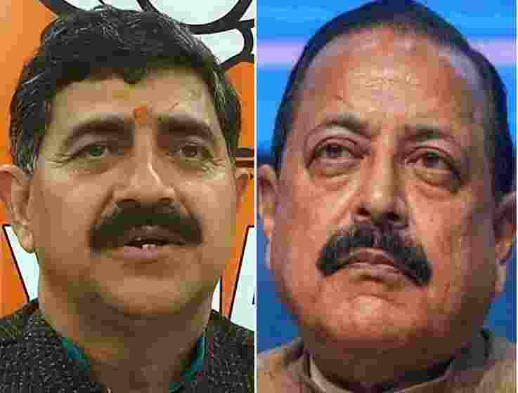 Jugal Kishore Sharma's vote share in the Jammu constituency dropped 5 per cent from 58.02 per cent to 53.46 per cent, and Jitendra Singh's vote share in Udhampur decreased nearly 10 per cent from 61.38 per cent in 2019 to 51.28 per cent, ECI data shows Jugal Kishore Sharma's vote share in the Jammu constituency dropped 5 per cent from 58.02 per cent to 53.46 per cent, and Jitendra Singh's vote share in Udhampur decreased nearly 10 per cent from 61.38 per cent in 2019 to 51.28 per cent, ECI data shows