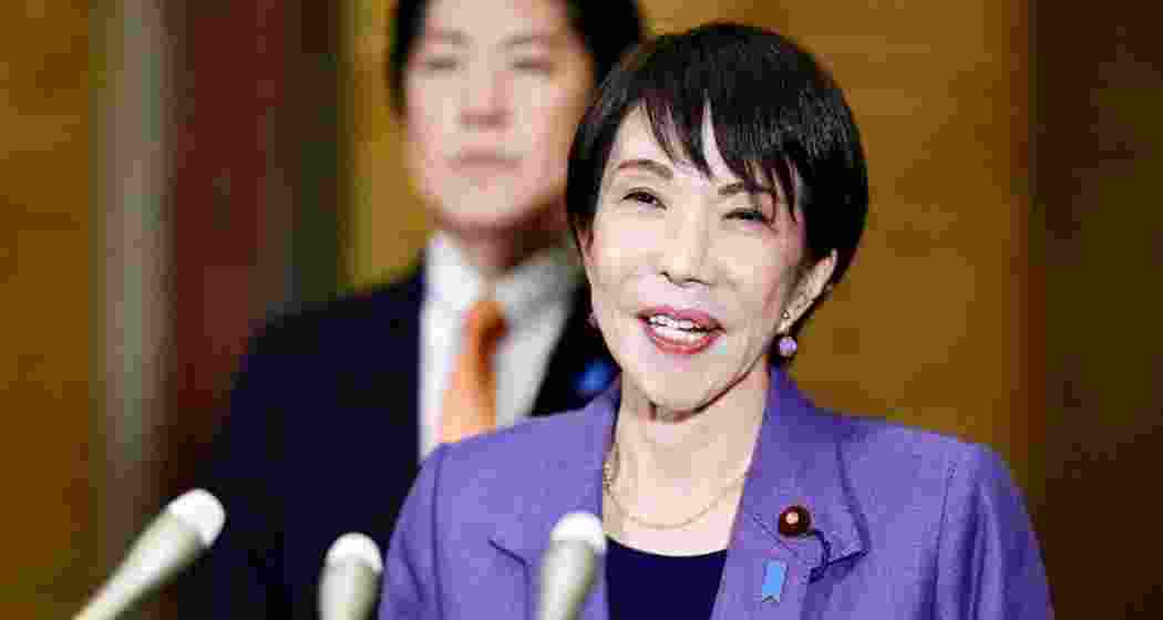 Japanese Prime Minister Sanae Takaichi addredsing a gathering. (File photo)