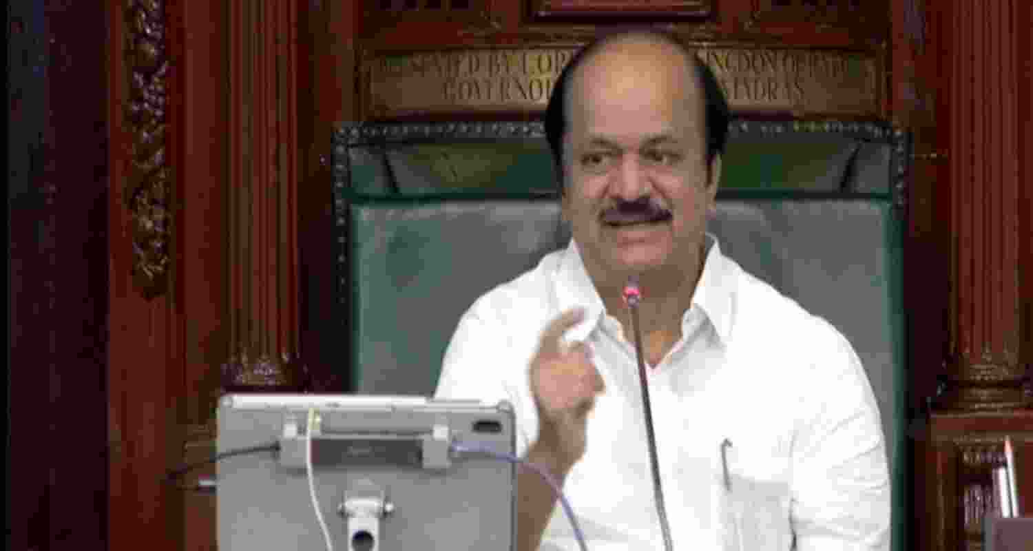 Tamil Nadu Assembly Speaker JCD Prabhakar.