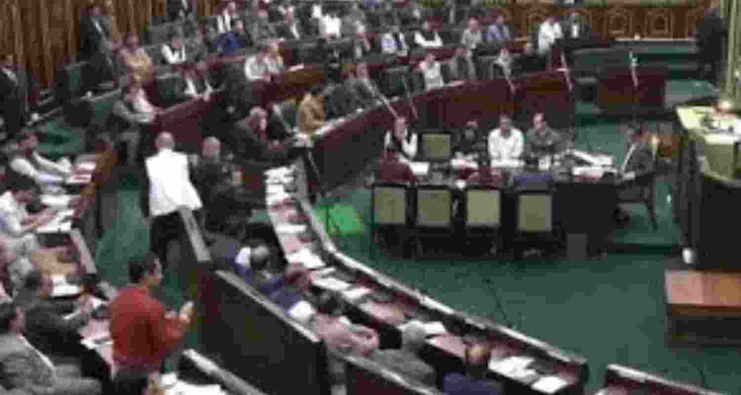 BJP walks out of J-K assembly amid row over 1931 'martyrs' BJP walks out of J-K assembly amid row over 1931 'martyrs'