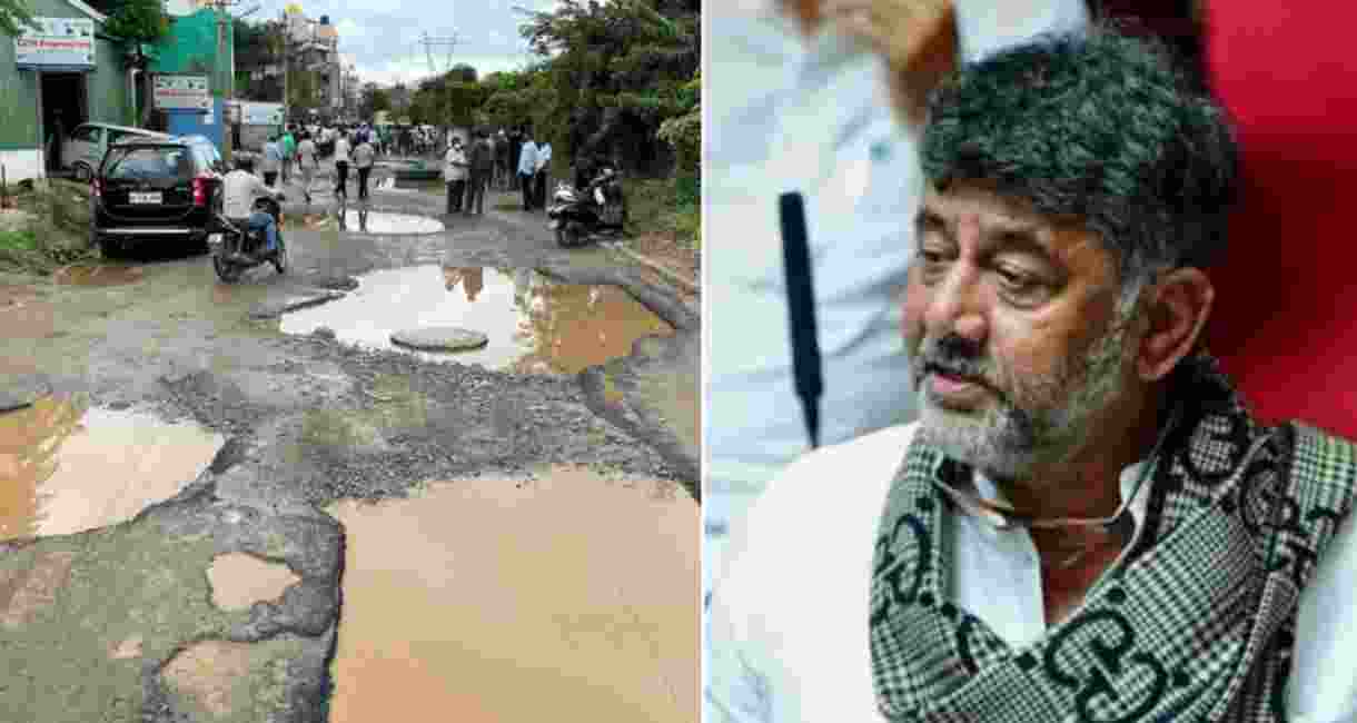 Potholes national issue, only being fixed in Bengaluru: Shivakumar