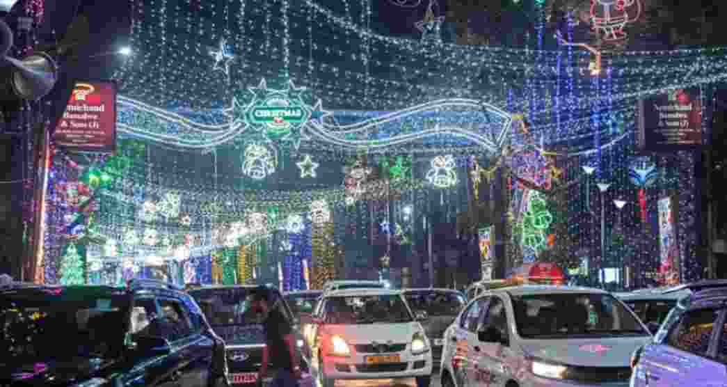 Kolkata lights up with Christmas festivities on Park Street
