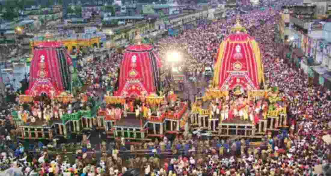 Rath Yatra at Jagannath Puri temple. Rath Yatra at Jagannath Puri temple.