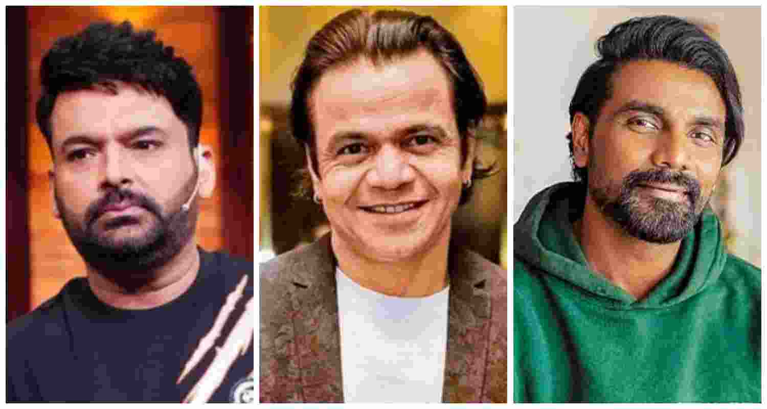 Comedian-actor Kapil Sharma, actor Rajpal Yadav, and choreographer-director Remo D'Souza. File photos.