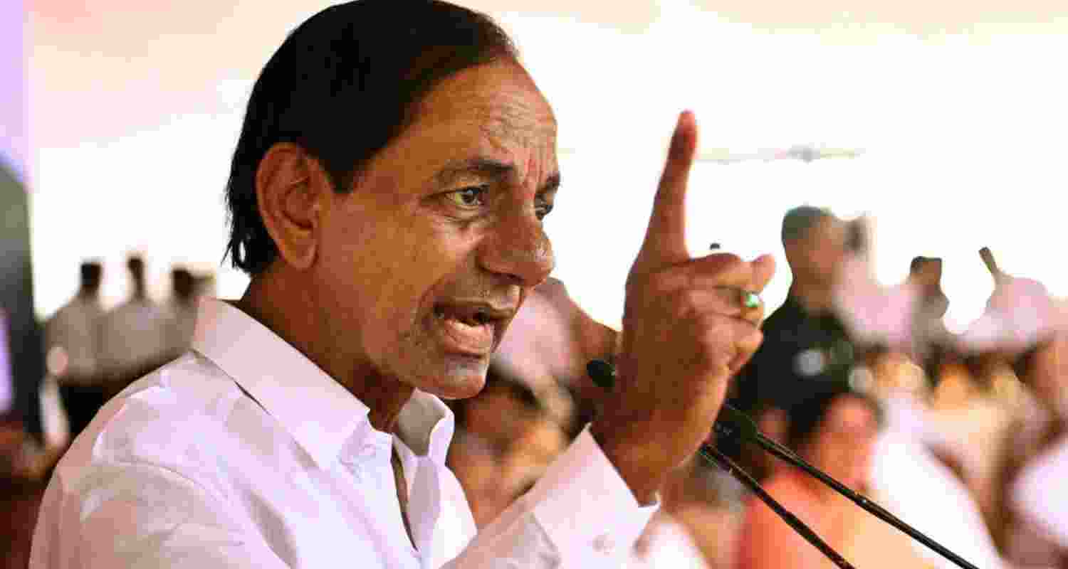 Former Telangana CM K Chandrasekhar Rao. Former Telangana CM K Chandrasekhar Rao.