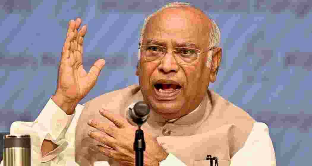 A file photo of Congress President Mallikarjun Kharge. (ANI)
