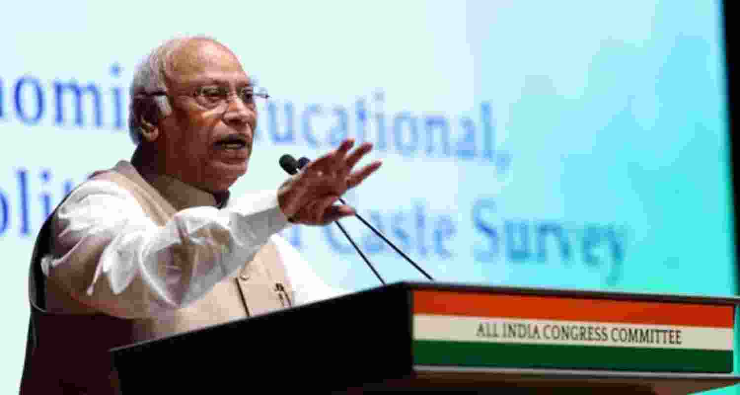 Congress president Mallikarjun Kharge.