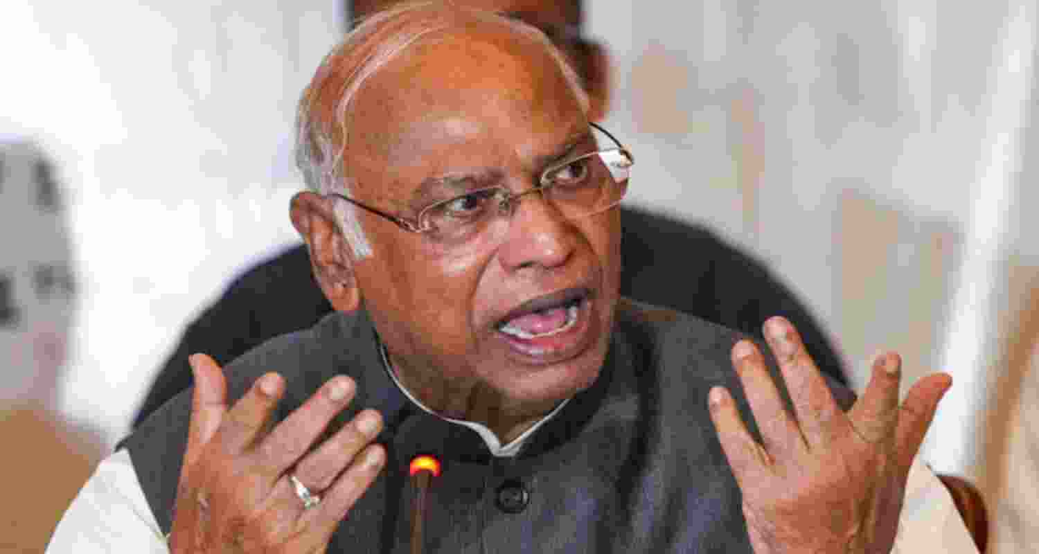 Congress president Mallikarjun Kharge.
