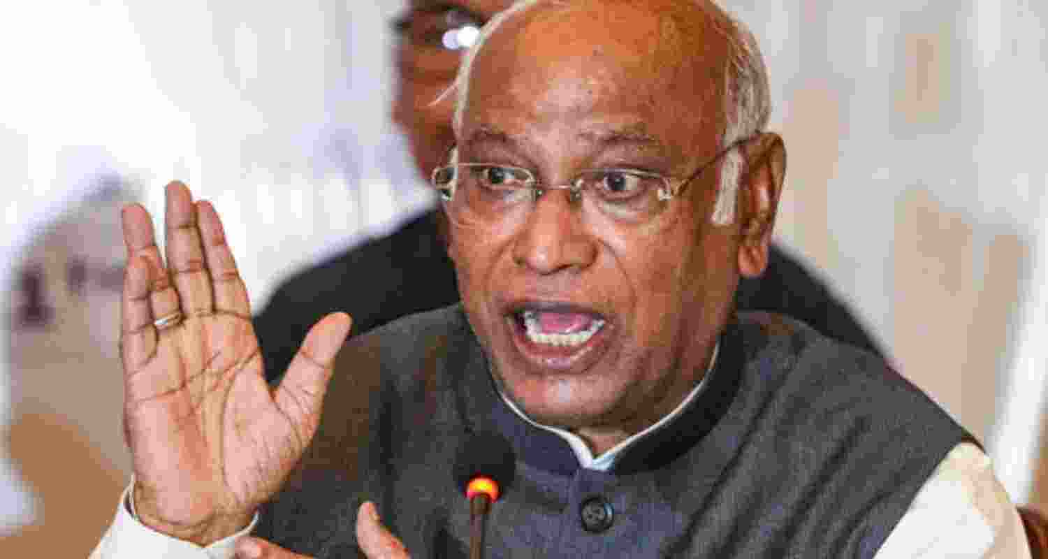 Congress leader Mallikarjun Kharge. 