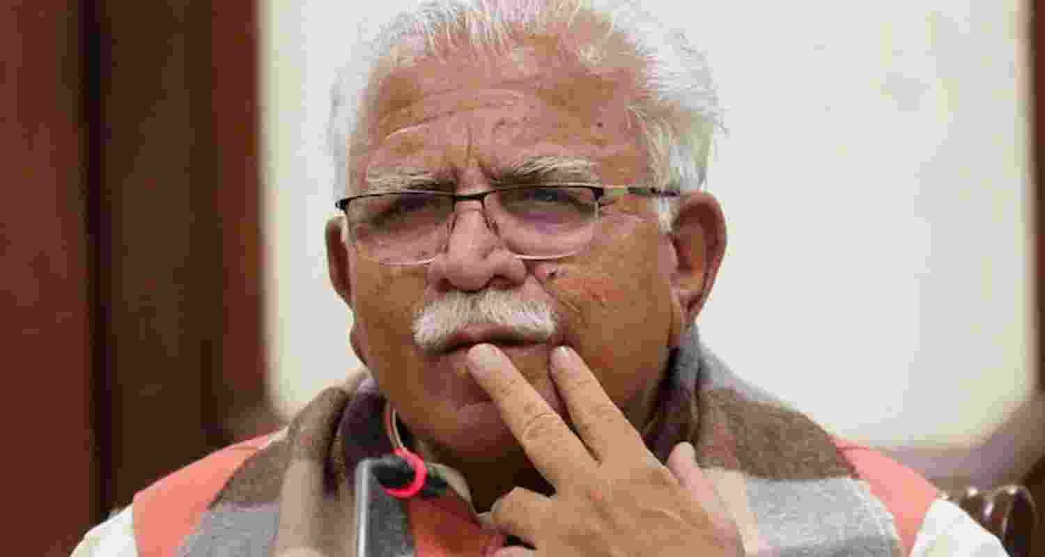Former Haryana Chief Minister Manohar Lal Khattar. 