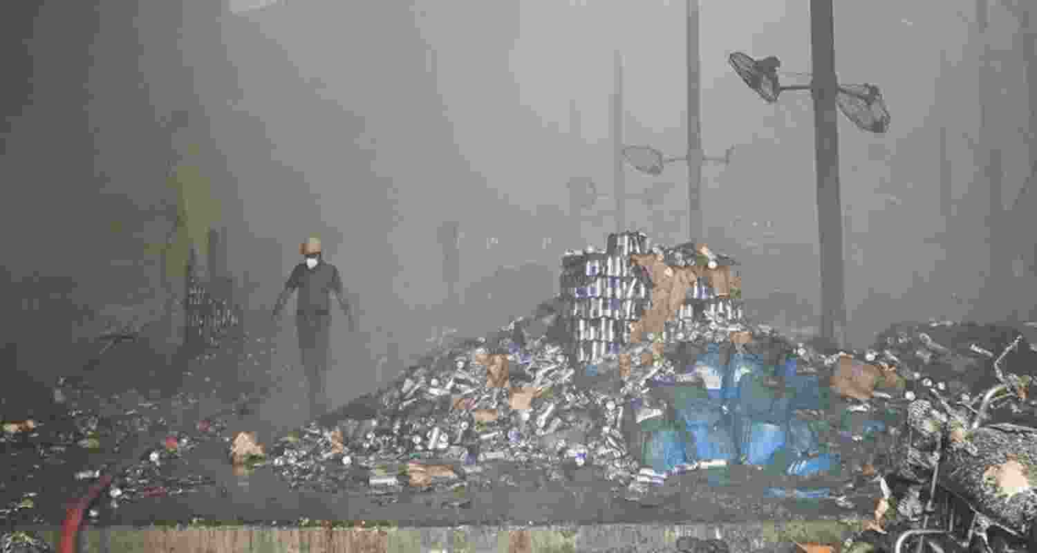 Recovery operations continued on Saturday. Officials said the collapsed tin shed of a decorator’s warehouse adjacent to the fire site is being dismantled, and debris is being carefully searched to check for additional remains. 