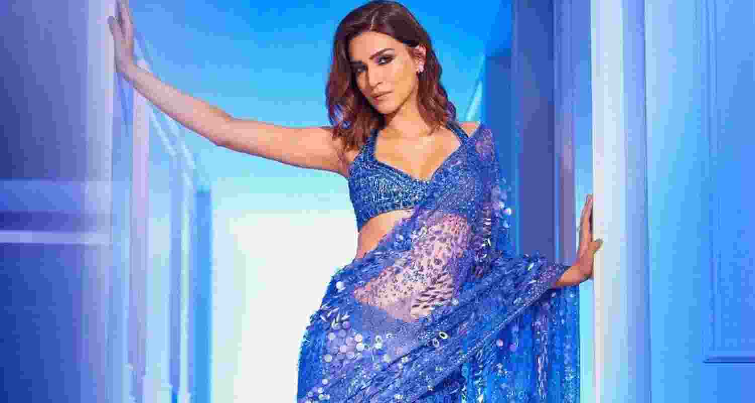 Kriti Sanon poses in a photoshoot in an instagram post. Kriti Sanon poses in a photoshoot in an instagram post.